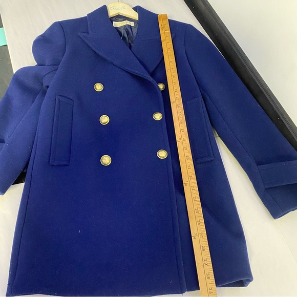 MICHAEL KORS women’s double breasted, wool coat with real buttons & pockets - Picture 15 of 17